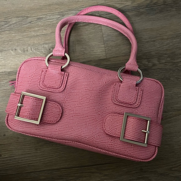 Casual Corner Handbags - 2/$65 Casual Corner Pink Shoulder Bag with Buckle Accents